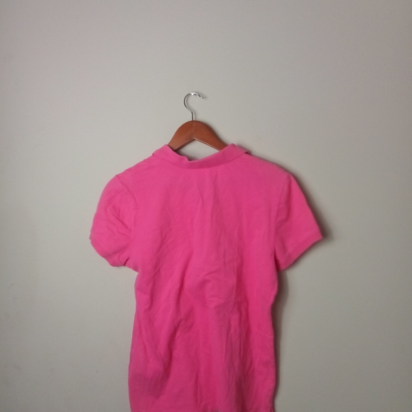 Aeropostale Pink Polo Top XL Juniors - Picture 2 of 4